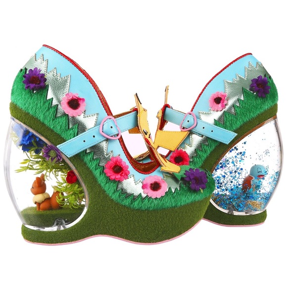 SOLD Dolls Kill X Irregular Choice Journey On Wedge Pokémon globe shoes - Picture 4 of 16